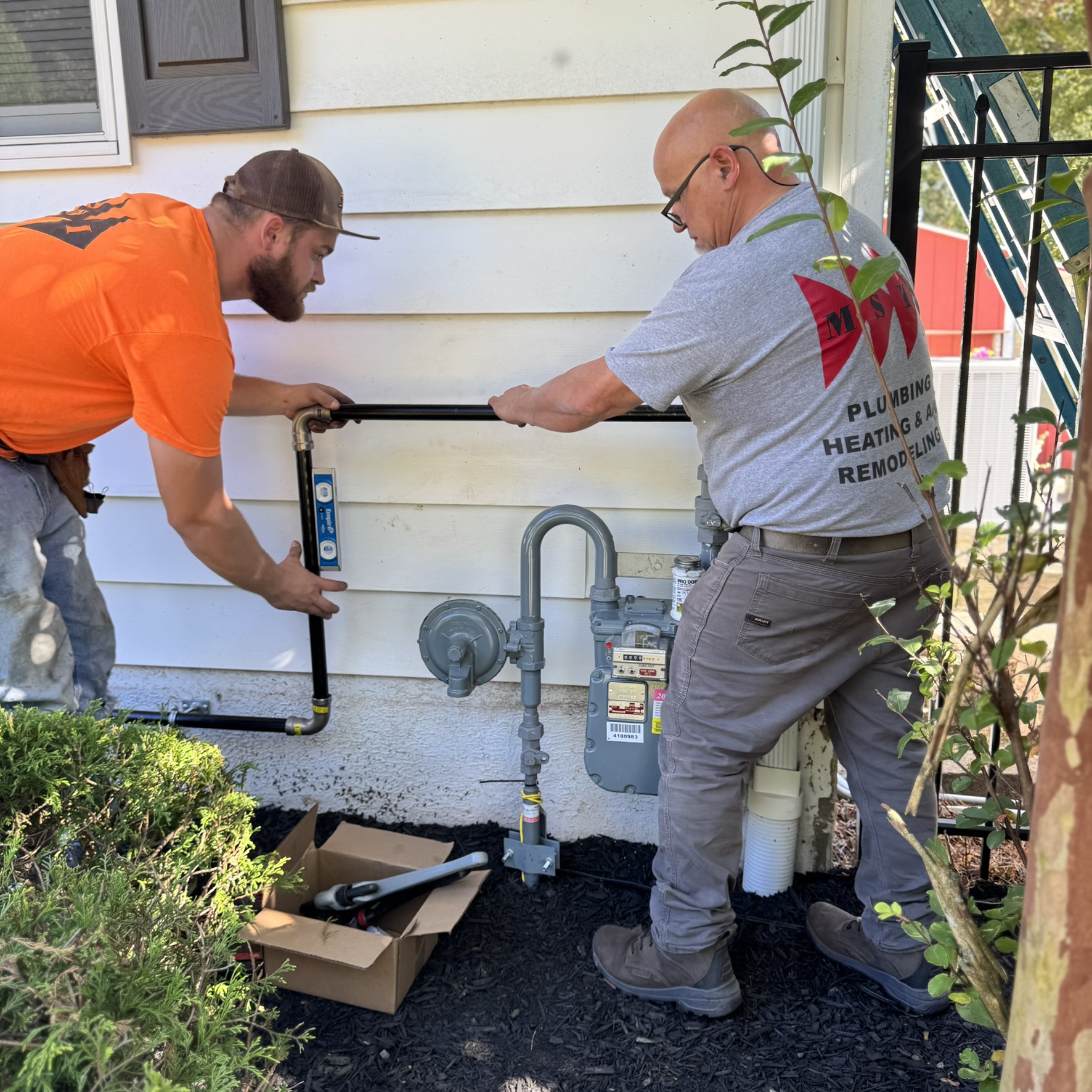 gas line installation